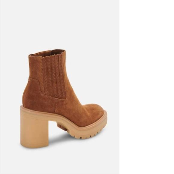 Nwt dolce vita caster h2o booties in camel suede - Picture 3 of 3
